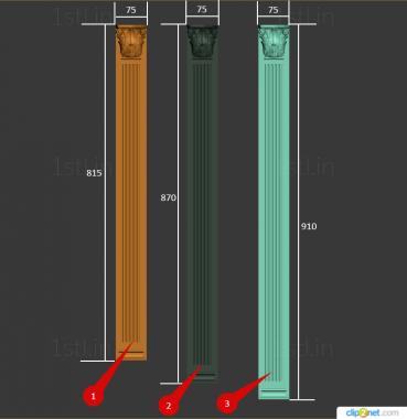 Pillar (ST_0362) 3D model for CNC machine